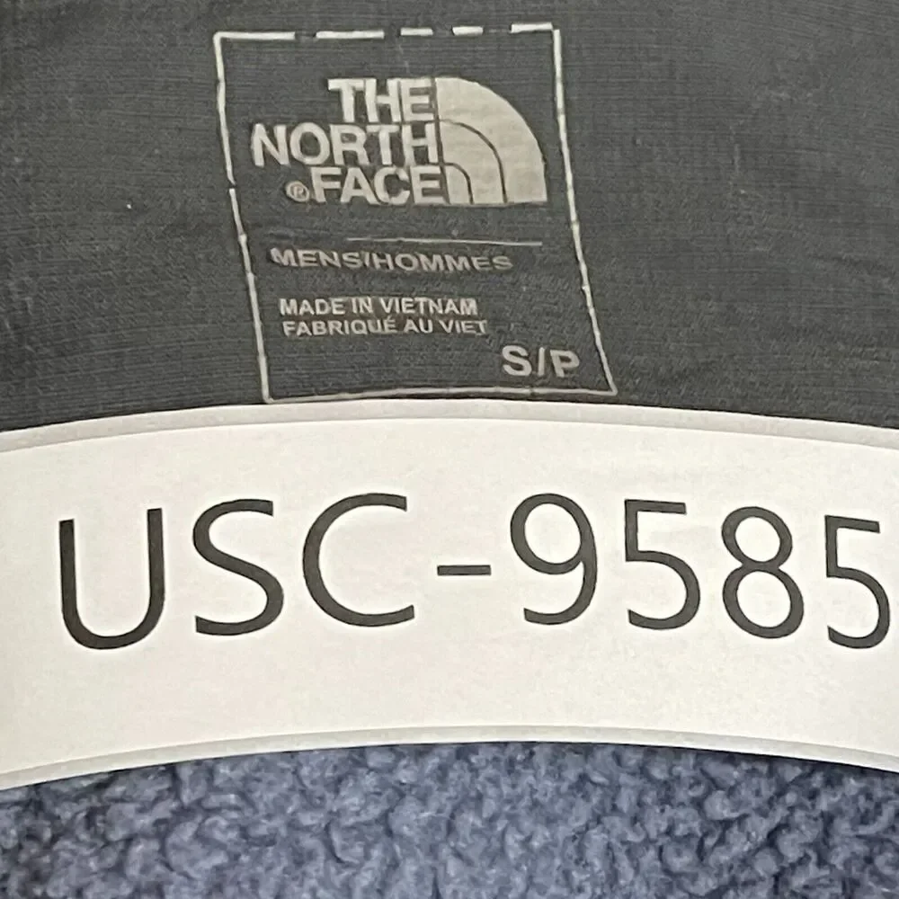The North Face Hoodie Mens Small Navy Gray Tundra Fleece Softshell Sherpa Lined